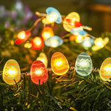 Rabbit Carrot Chick And Easter Egg Battery-Powered Copper Wire Lights For Easter Decorations