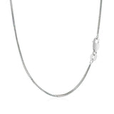 14k White Gold Franco Chain 0.9mm
