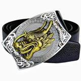 Smooth Buckle For Self-defense Trendy Punk-style Belt Buckle With A Distinctive Look