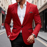European-size Youth Business-Casual Color-Block Suit