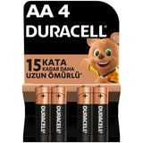 Duracell AA Alkaline Batteries 4-Pack - Long Lasting Power for Electronics