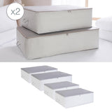 Ocean Home Storage Containers - Durable Polypropylene Underbed Storage Solutions for Clothes and Household Items