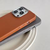 New Arrival Phone Case Best-selling Plain Leather Case In Solid Color
