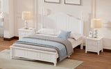 Full Size Wood Platform Bed Frame,Retro Style Platform