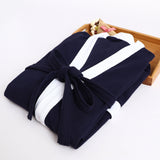 Mens Fashionable Casual Waffle-Weave Nightgown