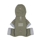 Pet Cotton-padded Coat Warm Four-legged Full-coverage With Hood