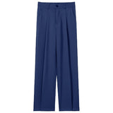 Men's Casual Draped Straight Suit Pants