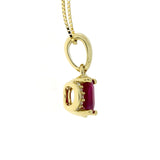 .63ct Ruby Diamond Fashion Pendants 14KT Yellow Gold