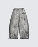 Mottled, Distressed Casual All-match Sweatpants