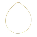14k Yellow Gold Necklace in a Round Omega Chain Style