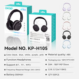 KP-H105 Best-Selling Over-Ear Bluetooth Headphones Sports-Ready Noise-Canceling Low-Latency Gaming Long Battery Life