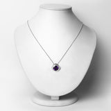 3.30 Carat Genuine Amethyst .925 Sterling Silver Pendant