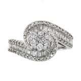 1.00ct Diamond Ring 14KT White Gold