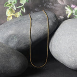 14k Yellow Gold Round Snake Chain 0.9mm