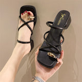 Womens Fashionable Versatile Flat Sandals