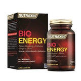 Nutraxin Big Energy 60 Tablet - Natural Energy Boost Dietary Supplement with Caffeine, Ginseng & Ginger Extract