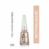 Flormar Pearly Long-Lasting Nail Polish with Shimmering Finish - Salmon Dust PL450