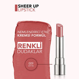 Flormar Sheer Up Baby Girl: Moisturizing Semi-Transparent Rose Lipstick for Natural, Glossy Lips - Hydrating, Lightweight Formula