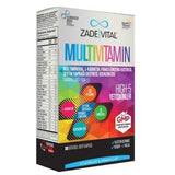 Zade Vital Multivitamin Supplement - Vegan, Halal, Kosher Certified with Ginseng & Olive Leaf Extract