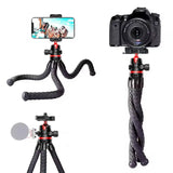 BSLIUFANG 2026 new Flexible Octopus Tripod 2in1 Design Tripod With Phone Holder Side Cold Shoe 1/4'' Screw for Phone Camera DSLR