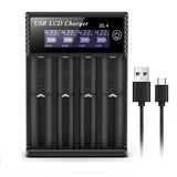 For 18650 3.7V Rechargeable Lithium Battery For 1.2V NI-MH AA / AAA Battery USB LCD Battery Smart Charger 1 / 2 /4 Slots