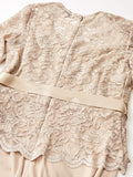 ONYX Nite Womens Glitter Lace Top with Sheer Jersey Skirt Set, Size 6
