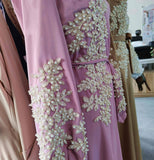 Elegant Muslim Women's Long Dress Women Dubai Dress Kaftan Abayas Islamic Abaya