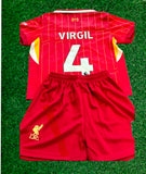 Virgil van Dijk Liverpool Kids Jersey Set Soccer Football Toddler Youth Tshirt