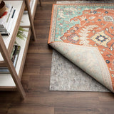 Mohawk Home 8' x 10' Non Slip Grip Rug Pad 1/4" Thick Dual Surface Felt Cushion + Rubber Gripper - Safe for All Floors