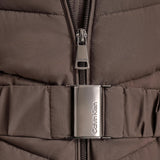 Calvin Klein womens Everyday Hooded Zip Front Puffer Long Sleeve Coat