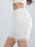 Fashion Women Ladies Solid Lace Frilly Ruffle Knicker Underwear Short Pants Safety Shorts