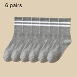Crew Socks Breathable Mid Tube Sports Socks 3-6 Pairs