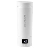 SUNATUR 400ml Electric self heating Cup Portable Thermos Smart Temperature Travel heater tumbler 316L kettle coffee wireless mug