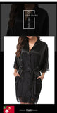 Women Iace Silk Pajamas Robes Sleepwear Nightgowns Half Sleeve Nightdress Black Lace Bathrobe Smooth Soft Comfortable Pure Color
