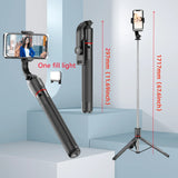 Roreta 1.7M Selfie Stick Wireless Tripod Stand with Bluetooth Remote Extendable Tripod for Mobile Phone Tlktok Live Streaming