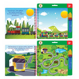 Lino Magic Water Painting Book for Toddlers: Reusable, Mess-Free Coloring Fun - Kids Travel Activity, Sihirli Boyama Kitabi