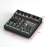 Audio Mixer G-MARK G40PRO 4-Channel Mixing Console With RCA Input And XLR Connectivity