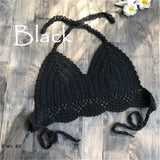 S - XL 9 Colors Crochet Knitted Bikini Top Female Swimsuit Women Swimwear Bather Bathing Suit Swim Hollow Out Beach Top V4194