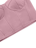 Women’s Casual Tube Tops Summer Slim Fit Tops Fashion Solid Color Satin Off-shoulder Exposed Navel Strapless Tops