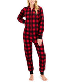 Family Pajamas Matching Womens 1-PC. Red Check Printed Family Pajamas