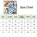 Women Heart Print Pajama Set Spaghetti Strap Cami Top and Shorts Soft Breathable Summer Sleepwear Casual Loungewear Set