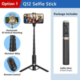 Roreta 2024 NEW Bluetooth Selfie Stick  Foldable Wireless Tripod with Bluetooth Shutter Monopod Live Photograph for iphone