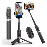 Q12S Foldable Wireless Selfie Stick Bluetooth Monopod with Remote Shutter Fill Light Tripod for iPhone Android Huawei 2024 NEW