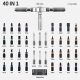 40 in 1 Magnetic Screwdriver Set DIY Ratchet Mini Screwdriver Set Removable self-assembly Precision Screwdriver kit Magnetic