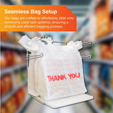 Heavy Duty Thank You T-Shirt Bags HDPE 1000 Count Bulk