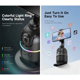 Roreta Multifunctional selfie stick with light anti shake shooting image stable for iPhone smartphone handheld gimbal stabilizer