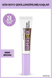 Maybelline Super Lock Deep Brown Brow Glue: Long-Lasting Eyebrow Mascara for Sculpted, Fuller Brows - Dark Brown Eyebrow Fixative & Setting Gel