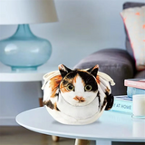 ABQR Cat Shape Cosmetic Bag Multifunctional Beauty Bag Dustproof Large-Capacity Ladies Travel Makeup Case Girl Makeup Bag A