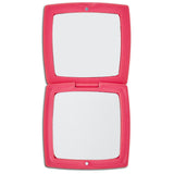 Eklips Pink Compact Mirror - Portable Makeup Mirror with Dual-Sided Glass & Magnetic Closure