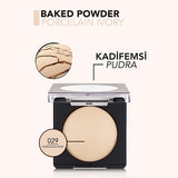 Flormar Baked Powder 029 Porcelain Ivory - Matte Finish, Long-Lasting Makeup with Vitamin E